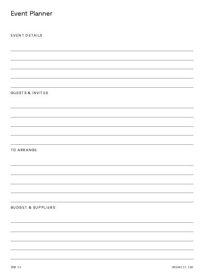 Event Planner preview