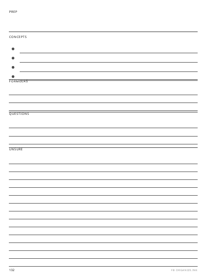 Exam Prep Sheet preview