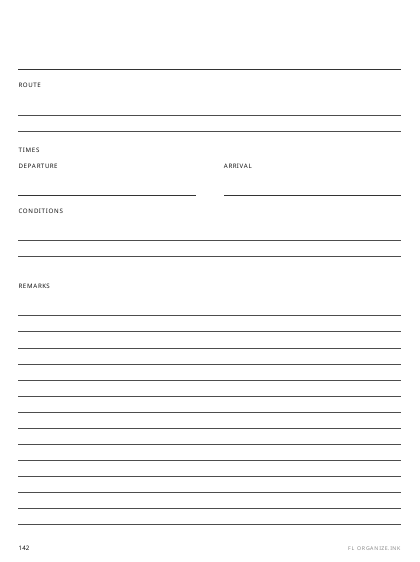 Flight Log Entry preview