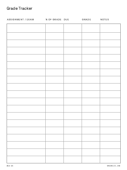Grade Tracker preview