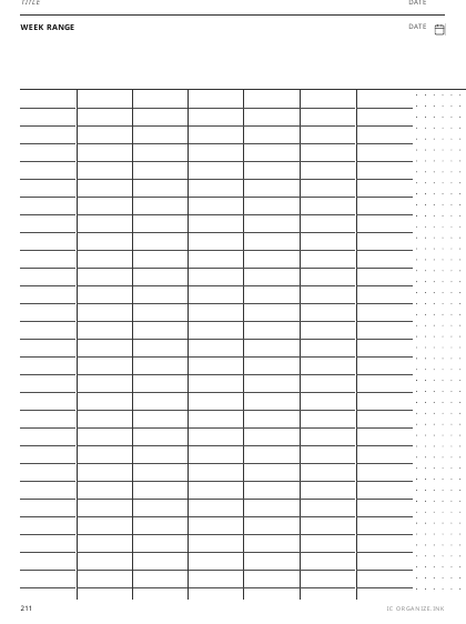 Moleskine Weekly Spread preview