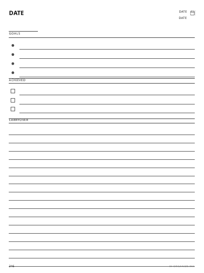 Monthly Goals Review preview
