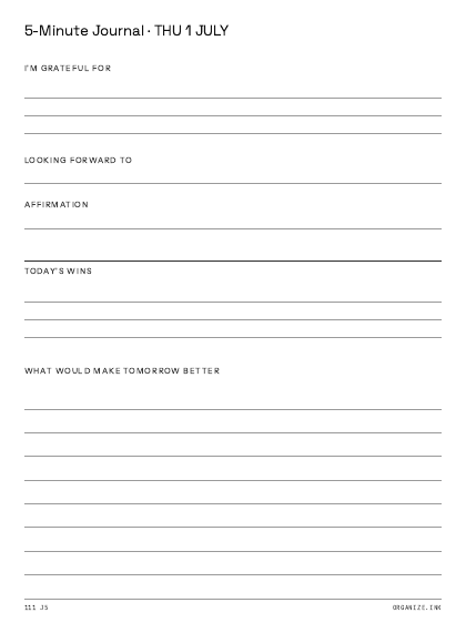 5-Minute Journal preview