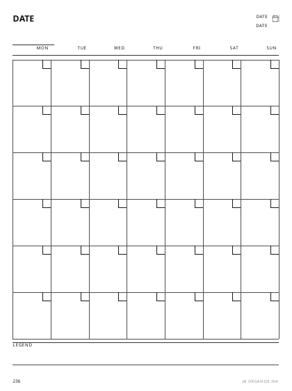 Monthly Mood Calendar preview