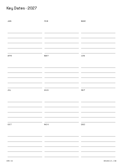 Key Dates preview