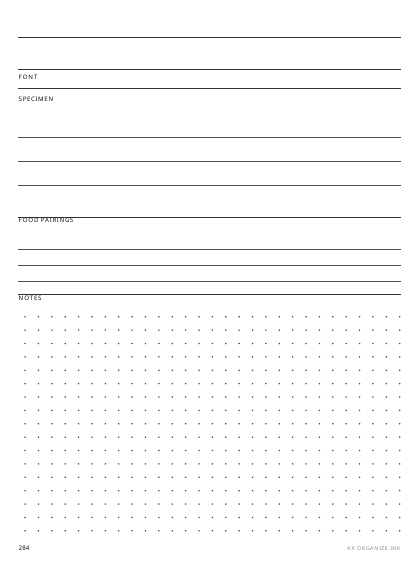Typography Log preview