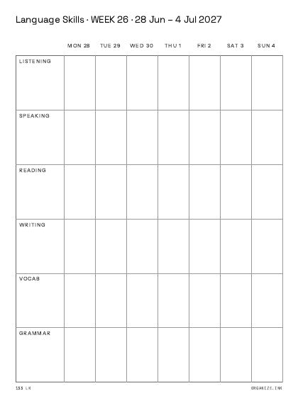Language Skills preview