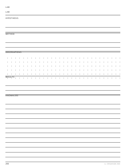 Lab Log preview