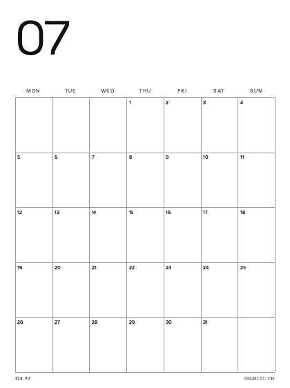Month Poster preview