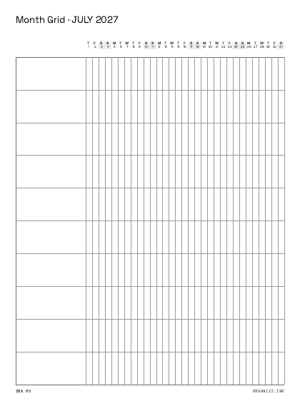 Month Grid preview
