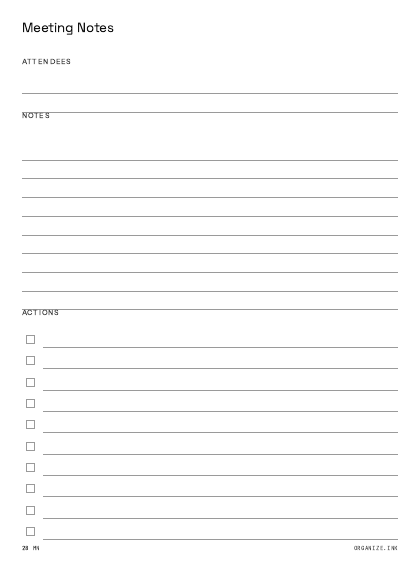 Meeting Notes preview