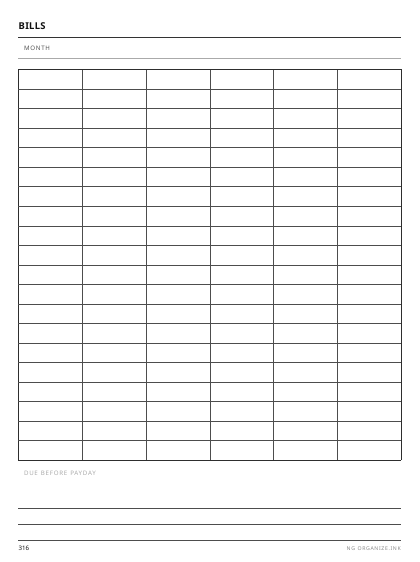 Bill Tracker preview