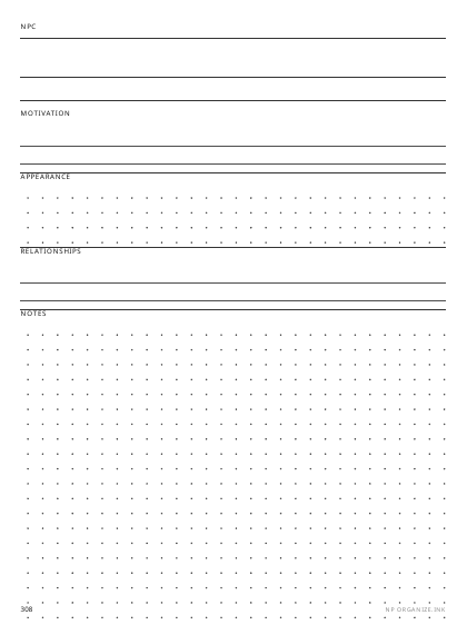 NPC Sheet preview