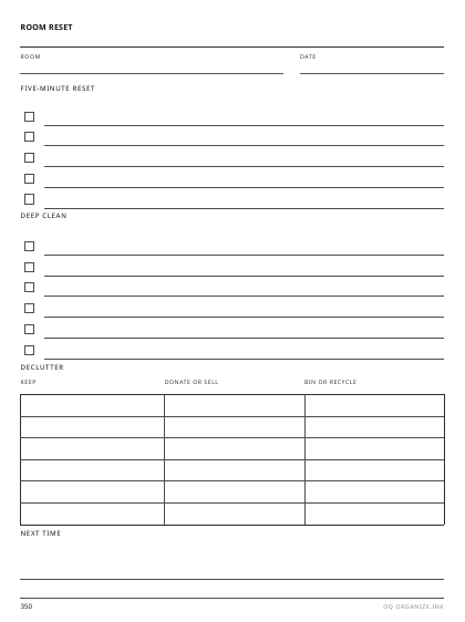 Room Reset Checklist preview