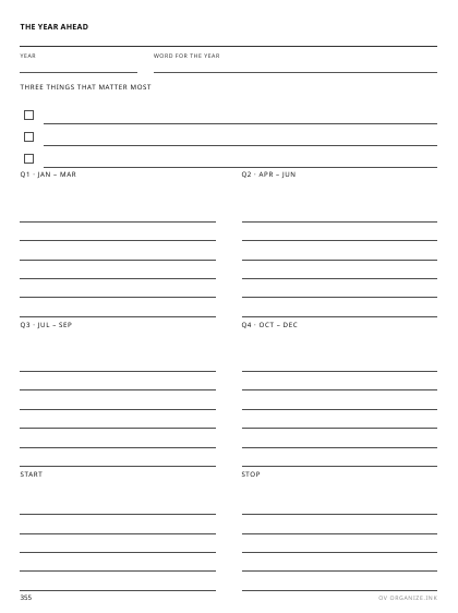 New Year Intentions preview
