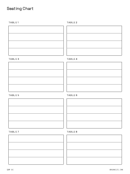 Seating Chart preview