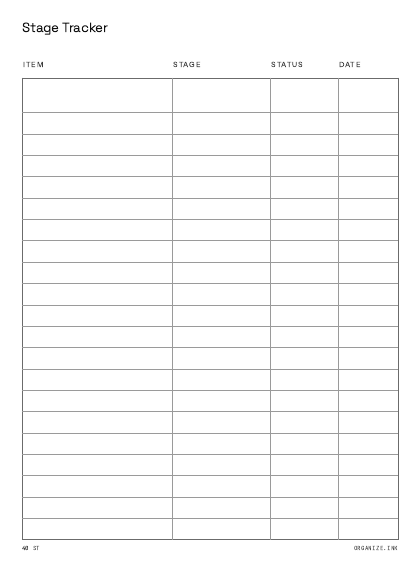 Stage Tracker preview