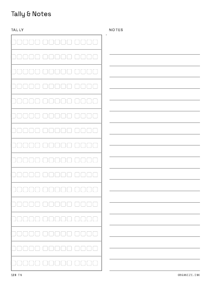 Tally & Notes preview