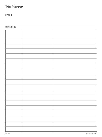 Trip Planner preview