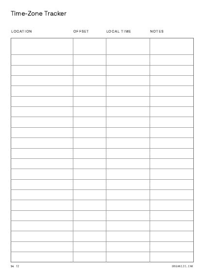 Time-Zone Tracker preview