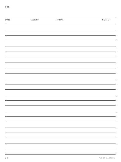 Word Count Log preview